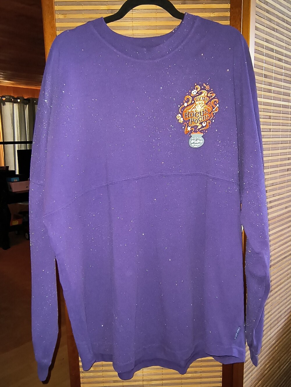 Disney Purple Silver Glitter Hocus Pocus Villain Spelltacular Spirit Jersey XL